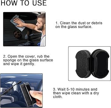 Gearzens Sponge Windshield Window Glass Cleaner Polishing Cushion