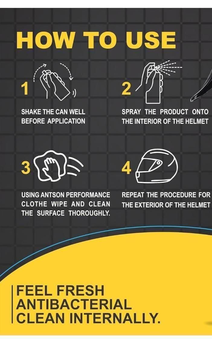 Gearzens Helmet Disinfecting 400 ml Pack of 2